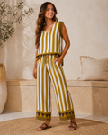 CONJUNTO RAYAS-MOSTAZA