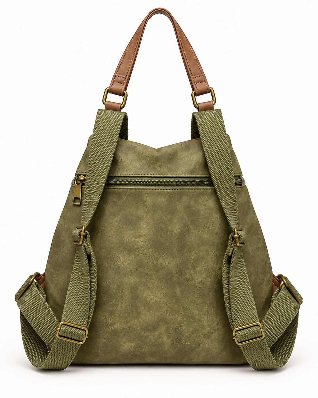 MOCHILA POLIPIEL TACHUELAS- KHAKI
