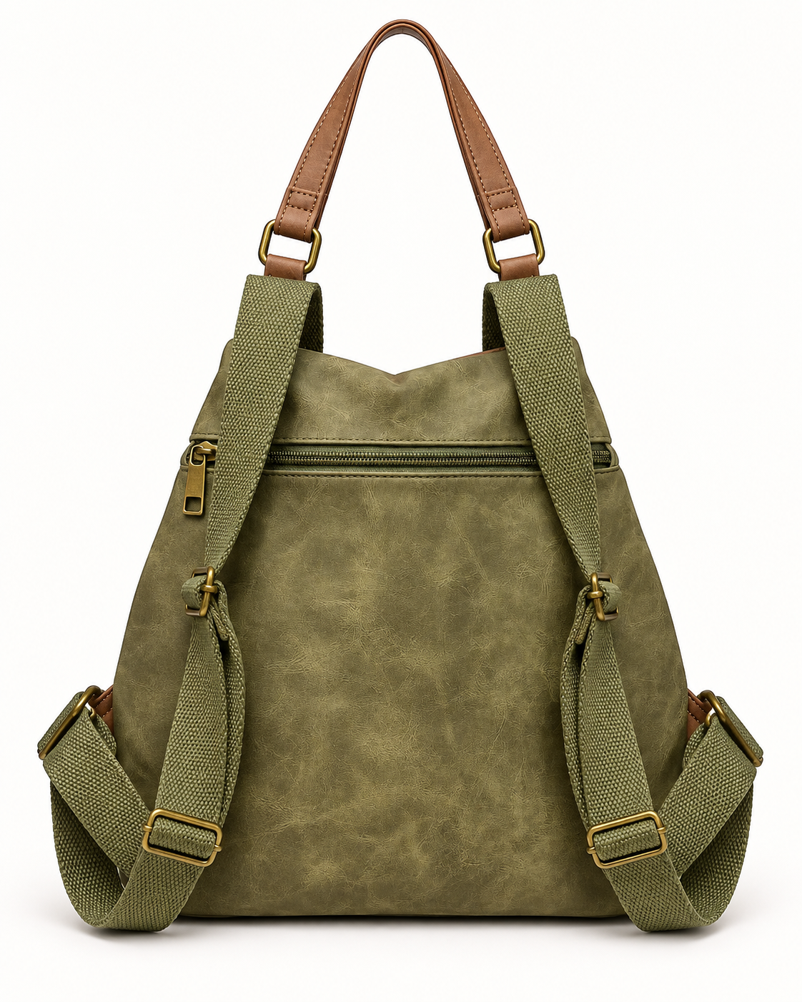 MOCHILA POLIPIEL TACHUELAS- KHAKI