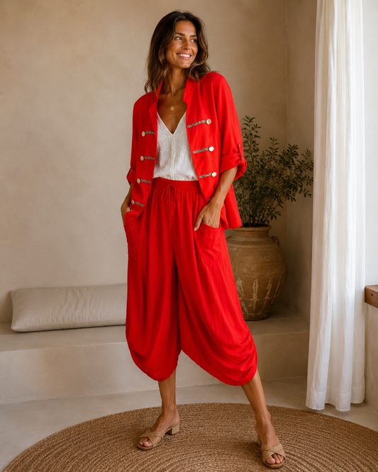 BLAZER LIN-ROJA