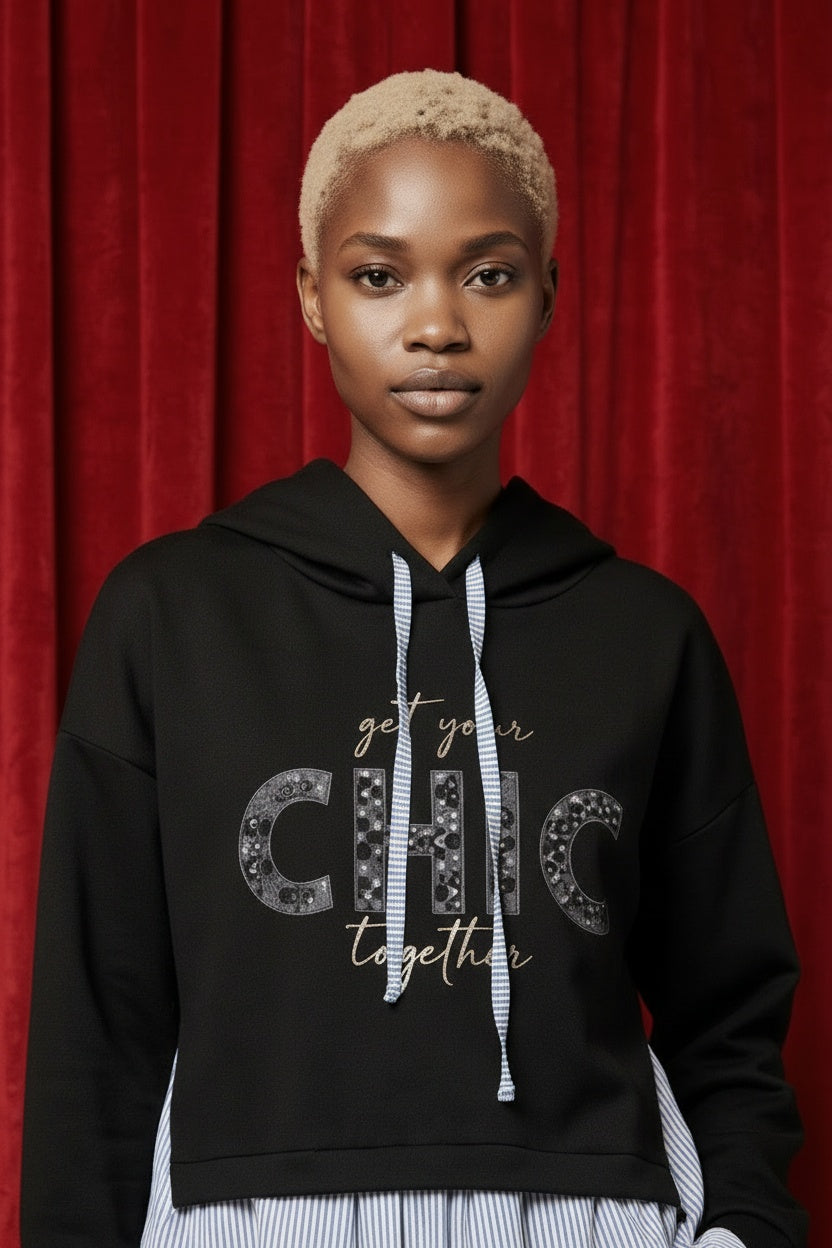 SUDADERA CHIC-NEGRA