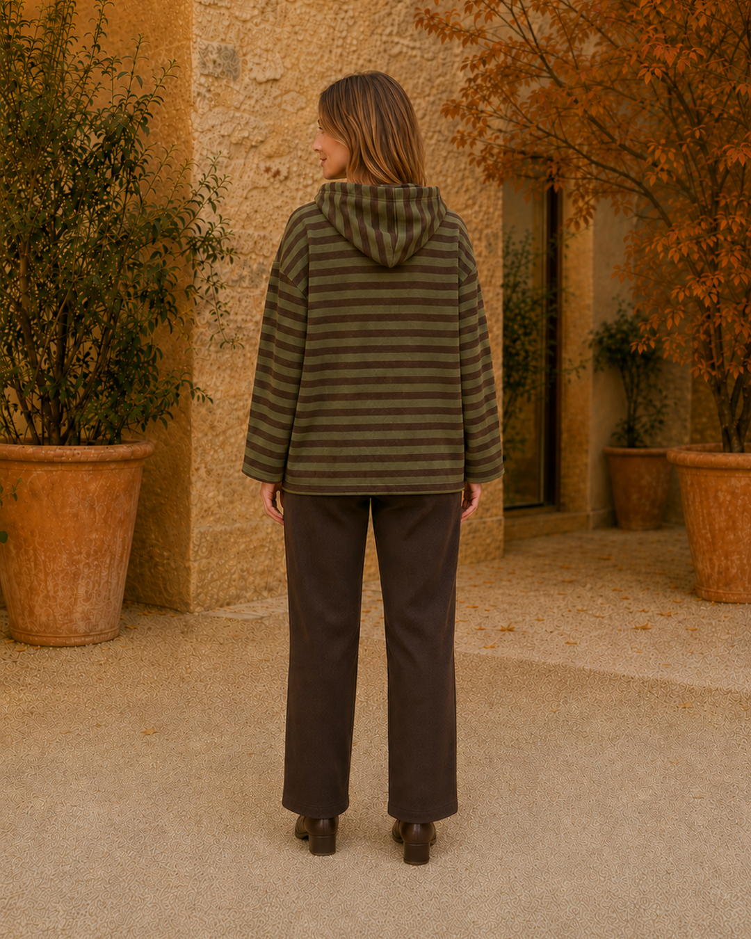 SUDADERA ALGODÓN MARINERA-VERDE