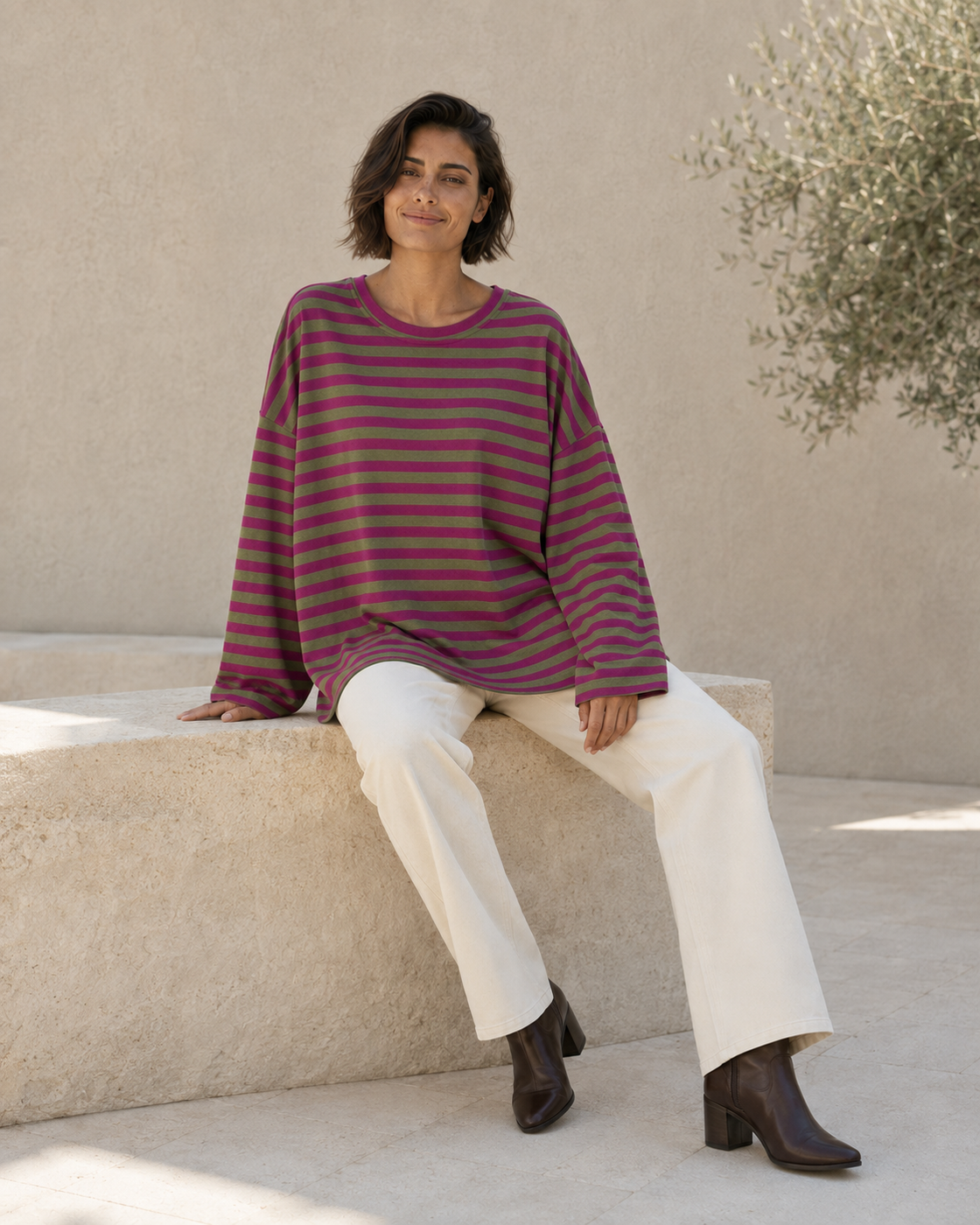 SUDADERA ALGODÓN MARINERA-VERDE