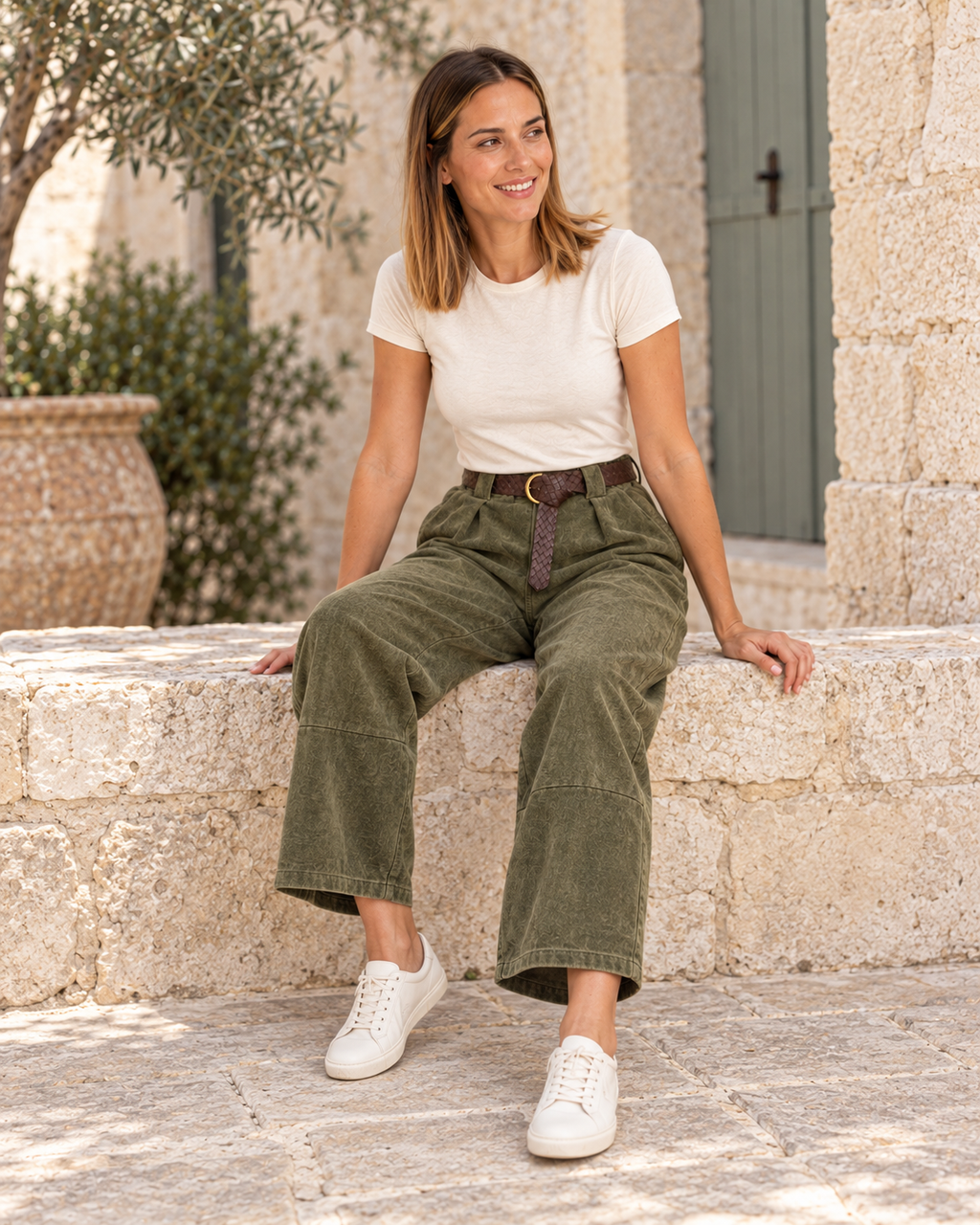 PANTALÓN PANA-VERDE