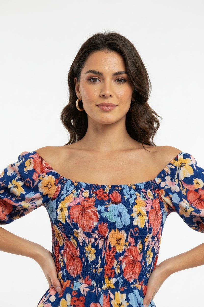 MONO FLORAL-AZUL