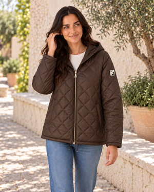 CAZADORA ACOLCHADA-MARRÓN