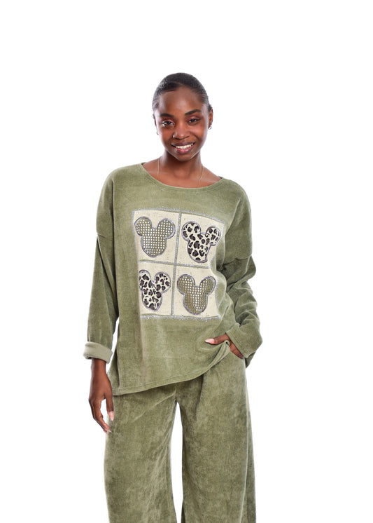 SUDADERA MICROPANA-VERDE