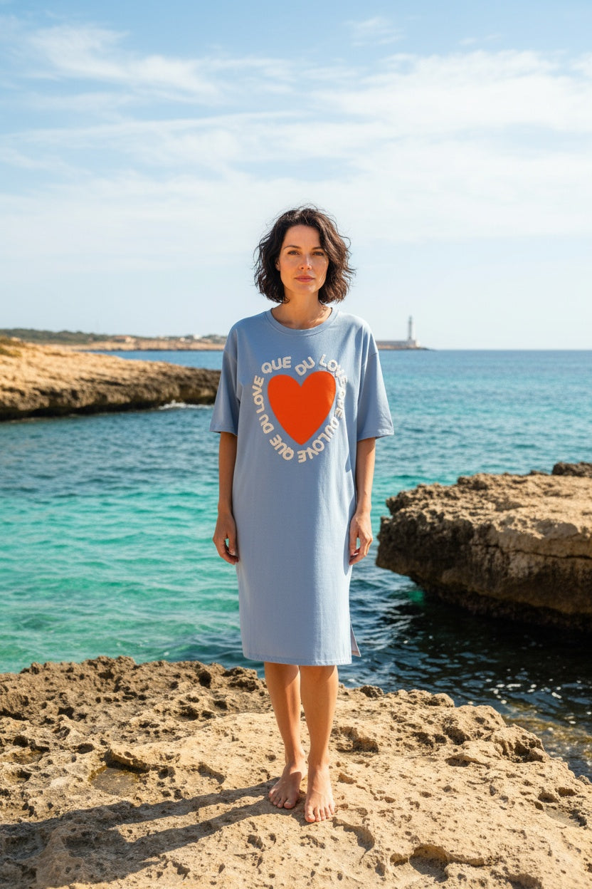 VESTIDO LOVE-AZUL