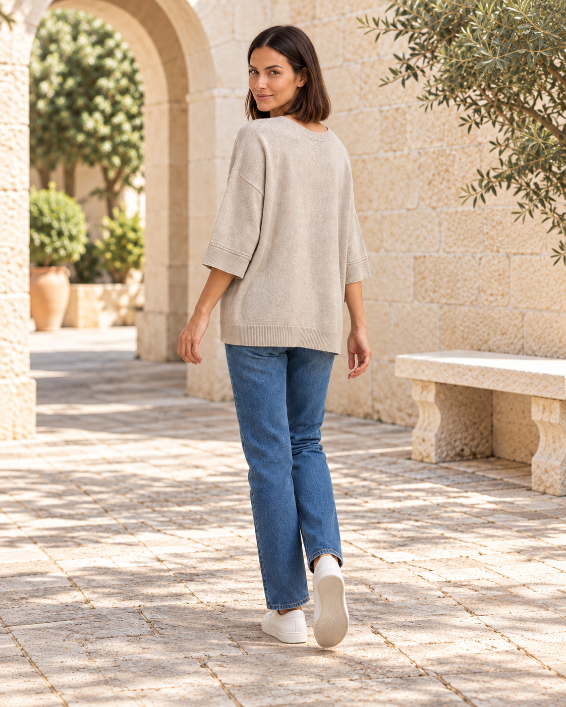 JERSEY BASIC PICO-BEIGE