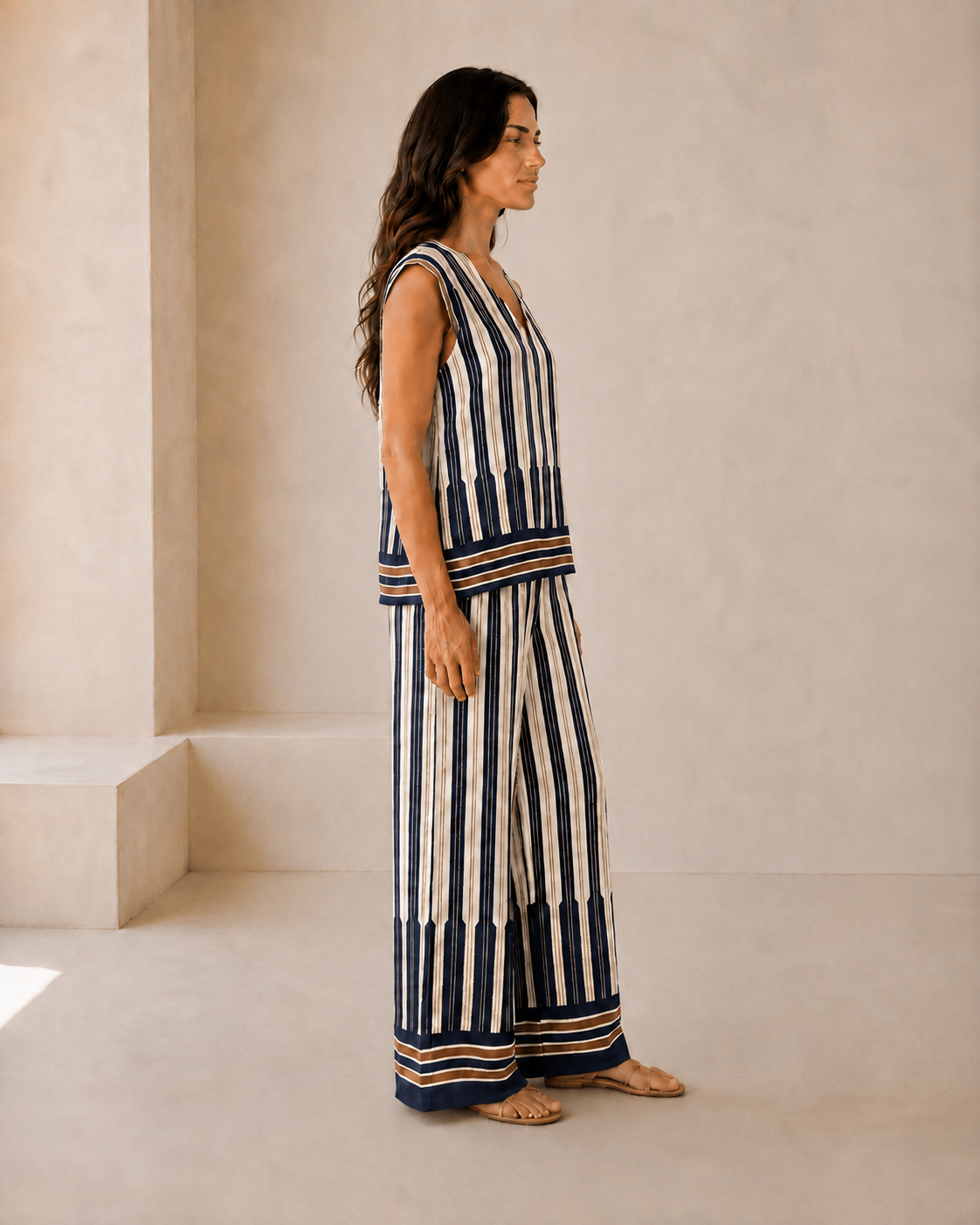 CONJUNTO RAYAS-AZUL