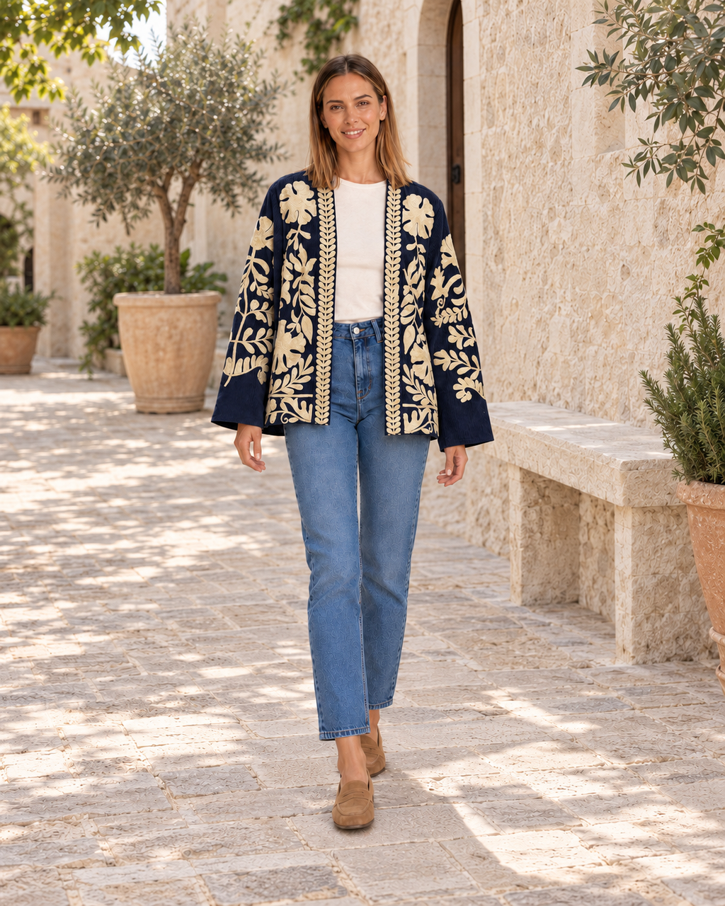CHAQUETA PANA-AZUL