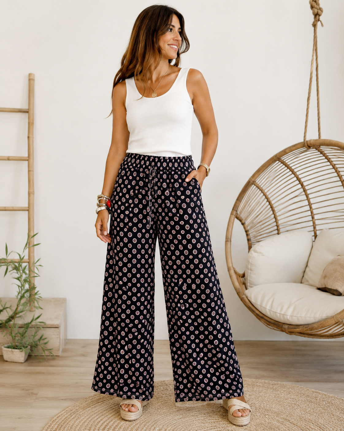 PANTALÓN CIRCULOS-NEGRO