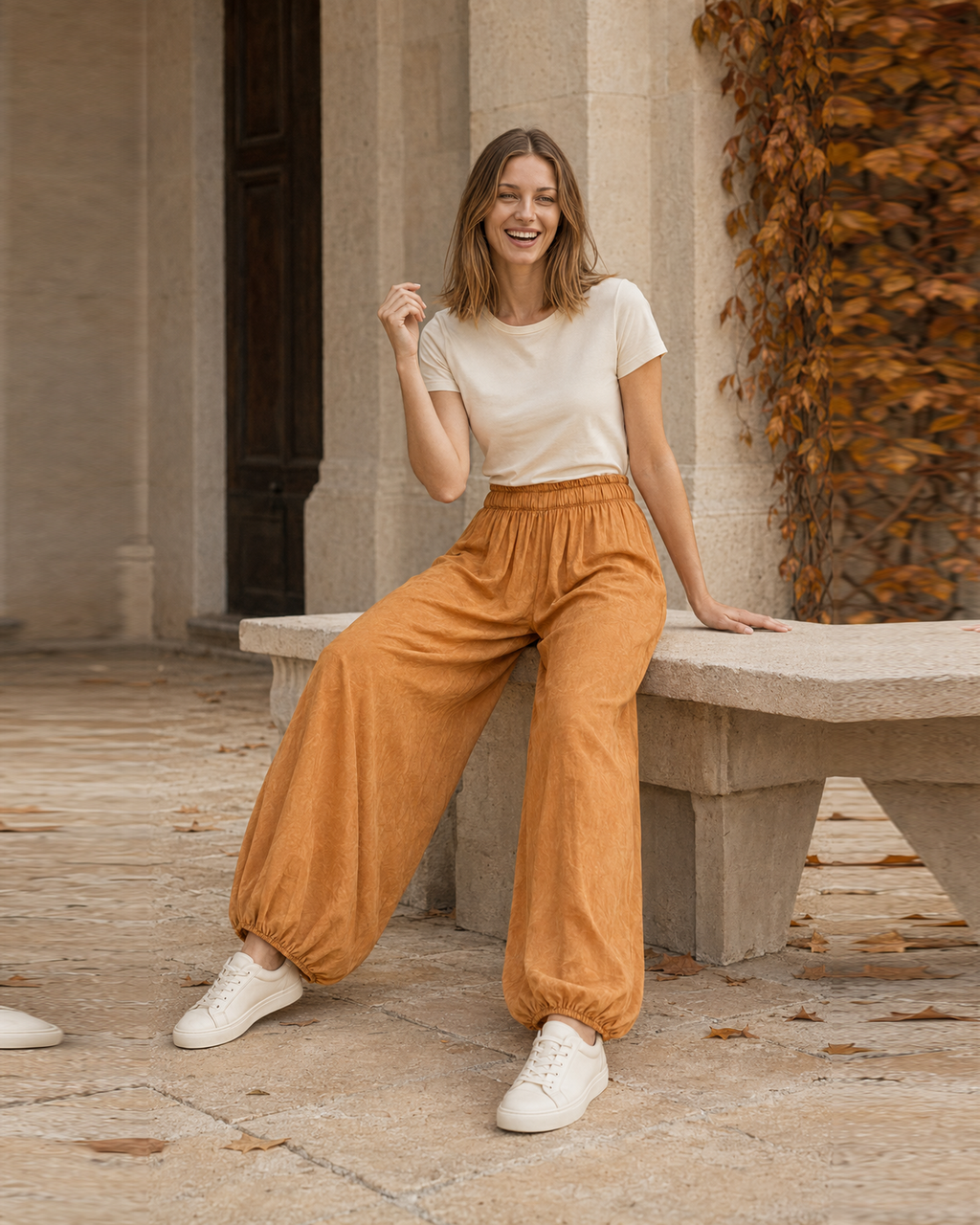 PANTALÓN JAPO-NARANJA