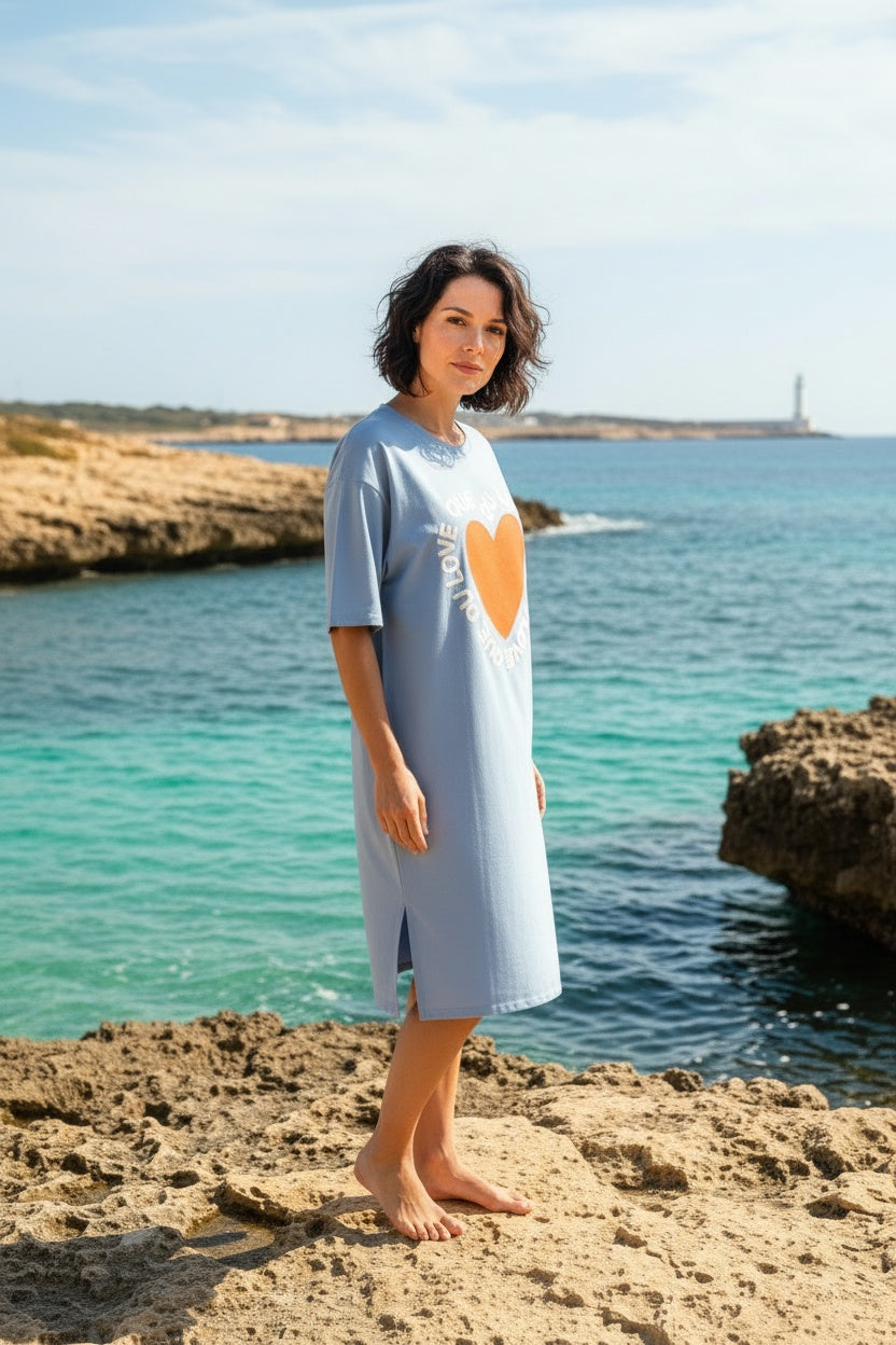 VESTIDO LOVE-AZUL