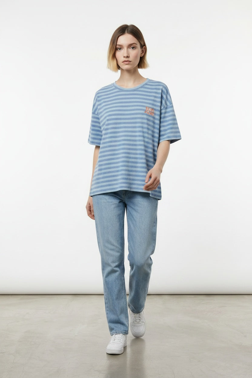 CAMISETA BONJOUR-AZUL C
