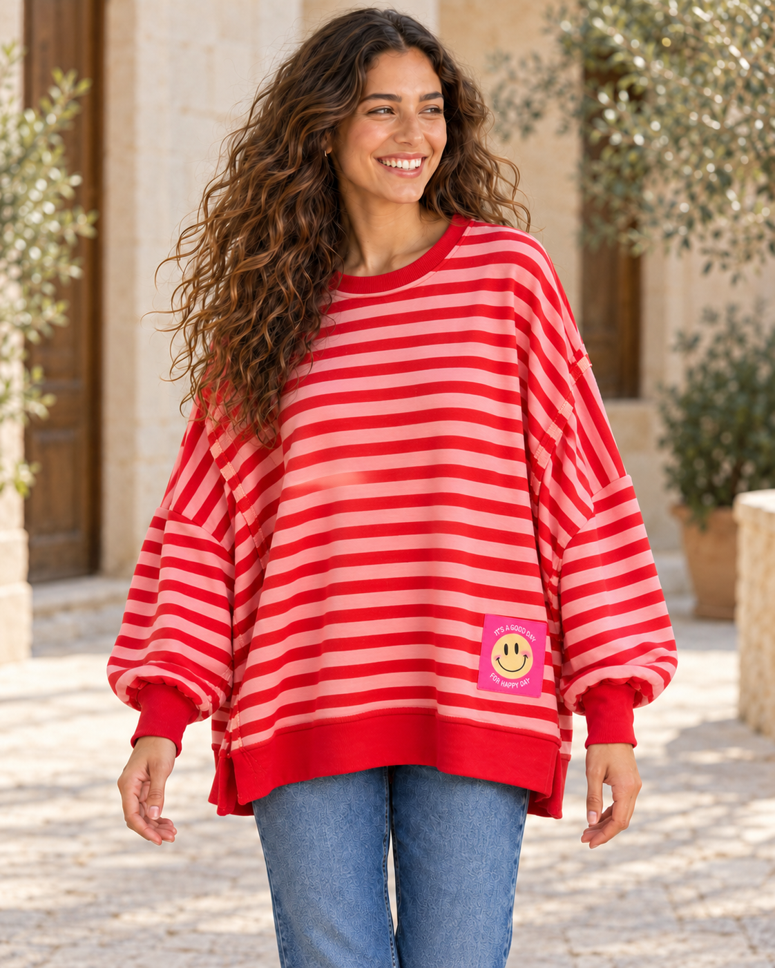 SUDADERA AZARO-ROJA