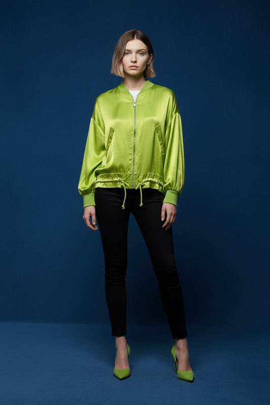 BOMBER  SATINADA-VERDE