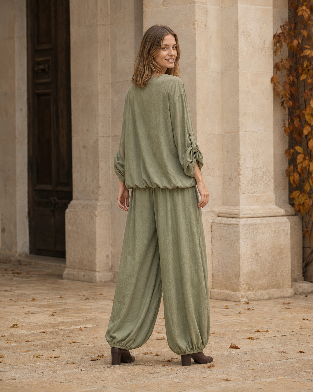 BLUSA JAPO-KHAKI