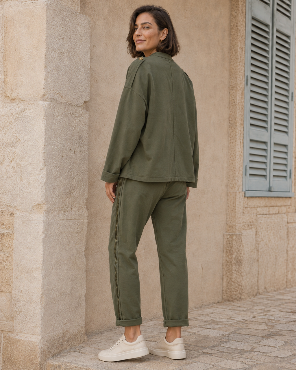 BLAZER ALGODÓN-KHAKI