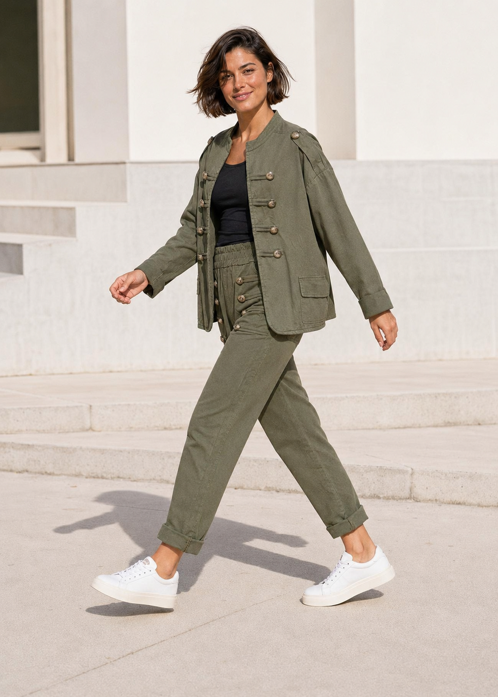BLAZER ALGODÓN-VERDE