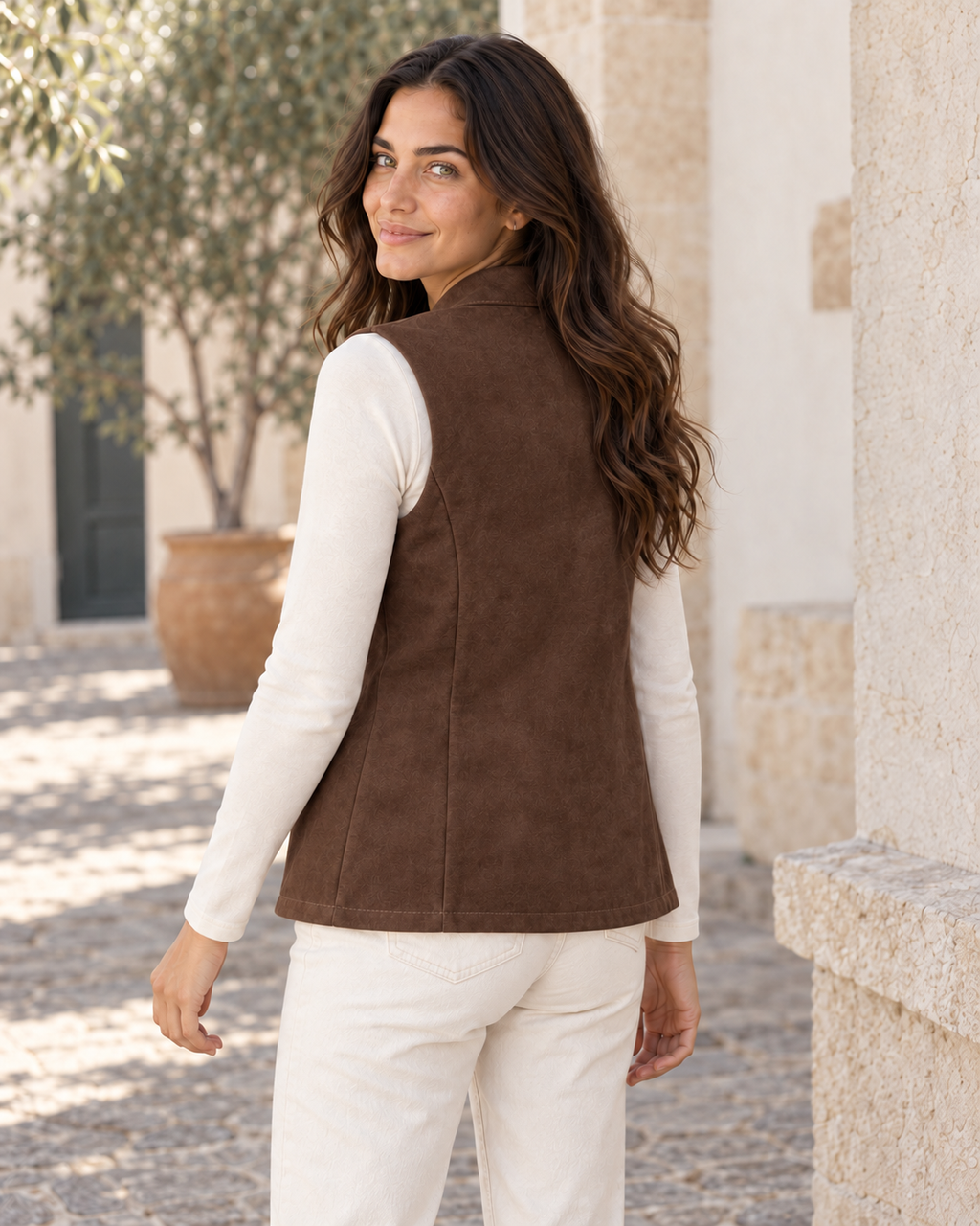 CHALECO ANTELINA-MARRÓN