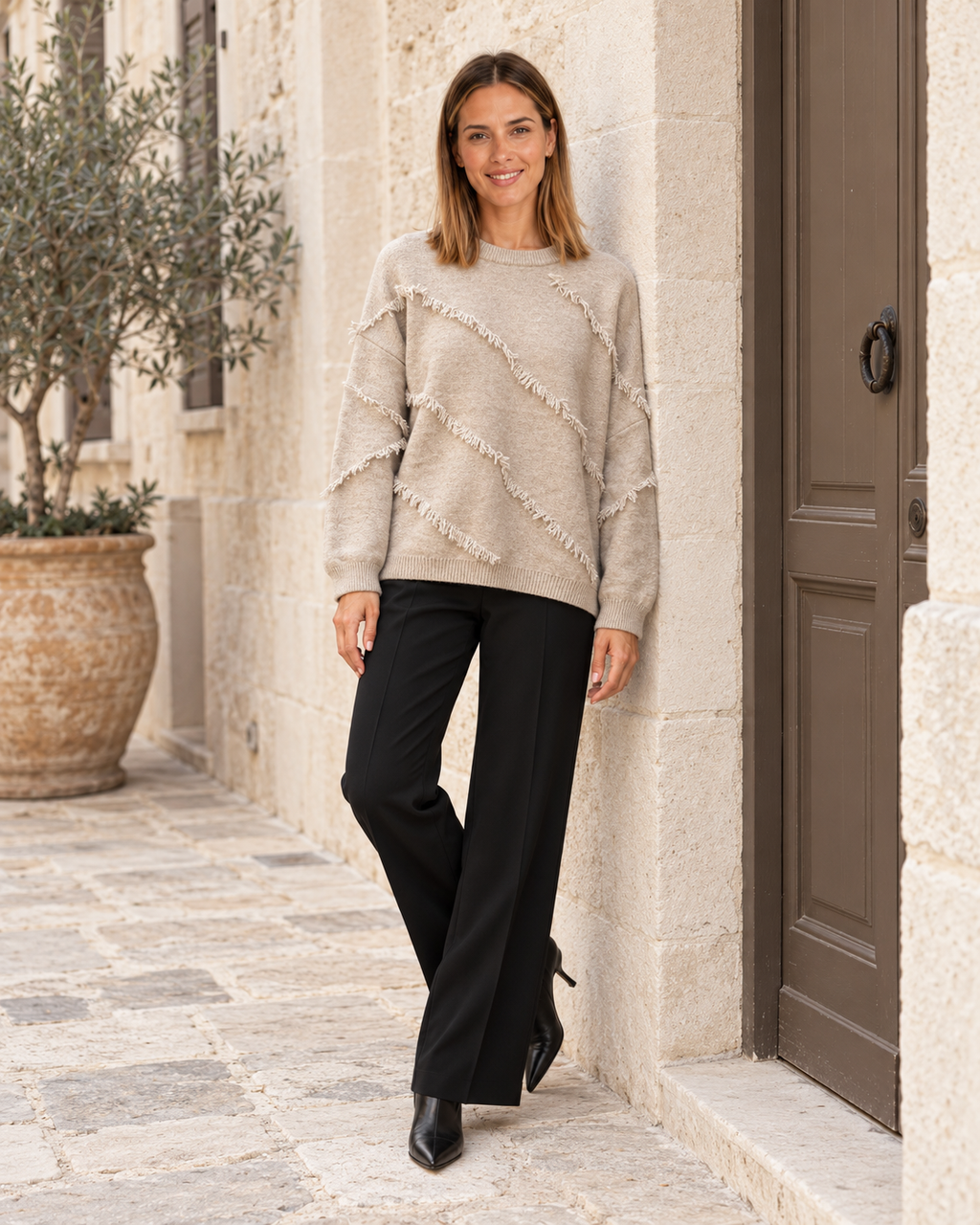JERSEY  FLECOS-BEIGE