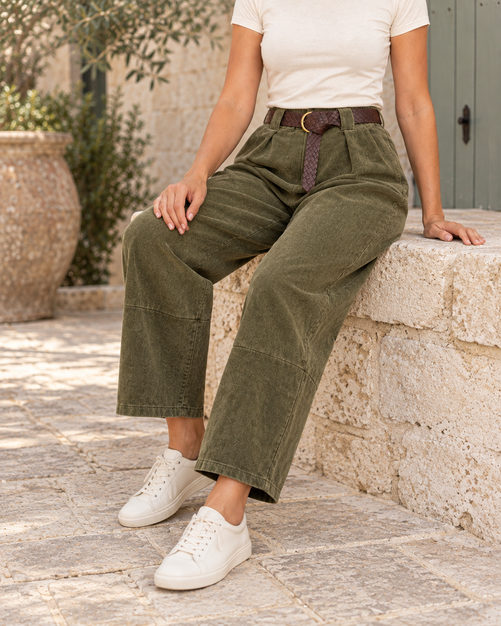 PANTALÓN PANA-VERDE