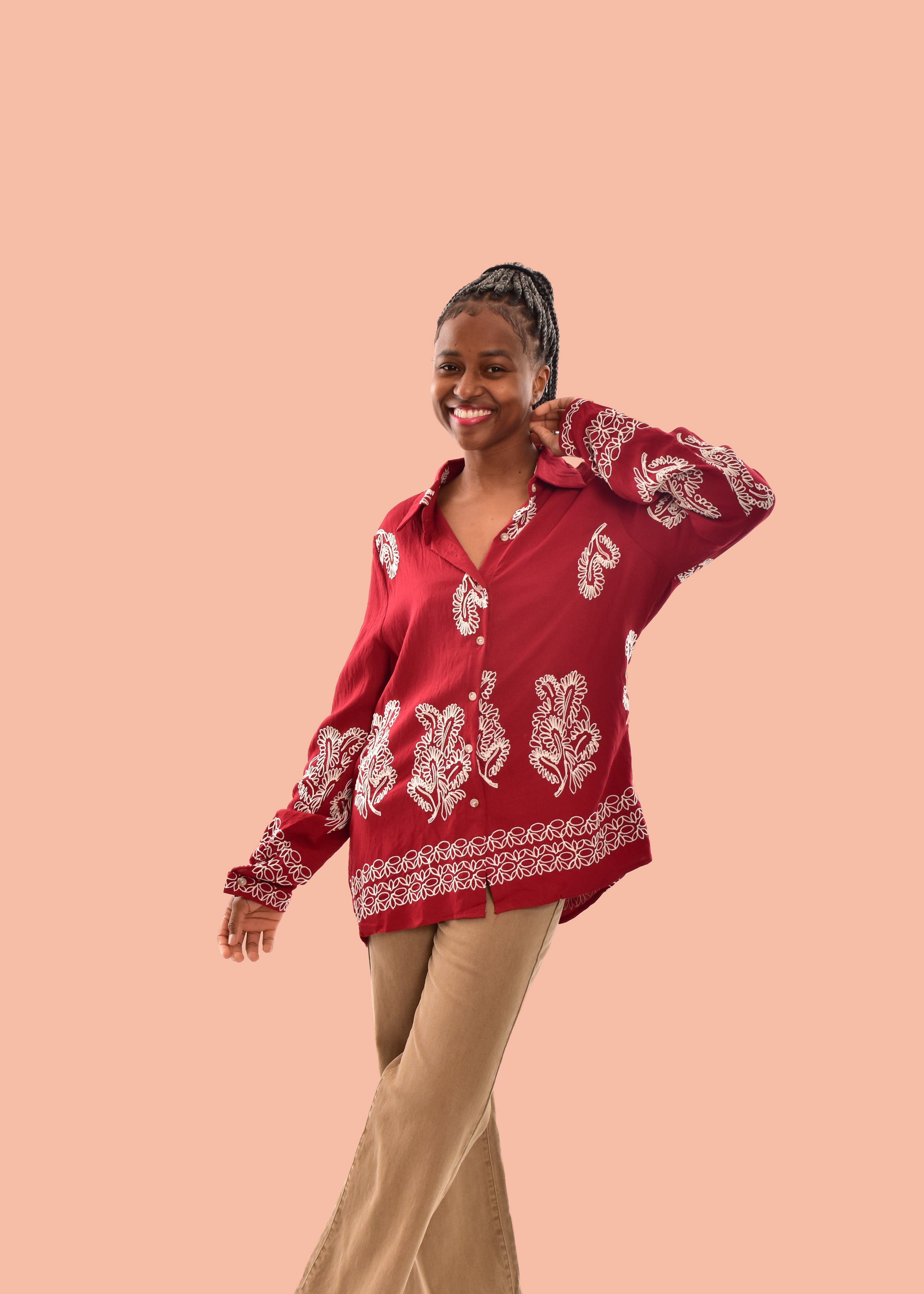 BLUSA GRANATE