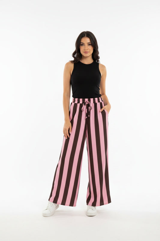 PANTALÓN  RAYAS-MARRÓN