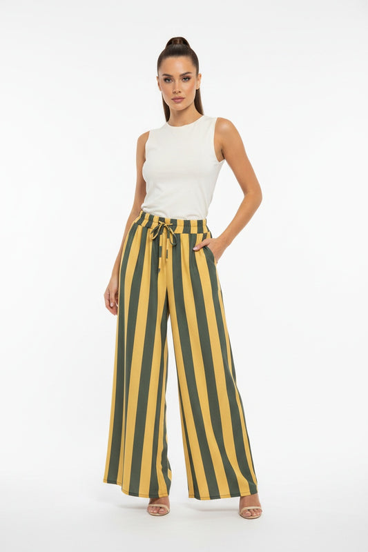 PANTALÓN  RAYAS-VERDE