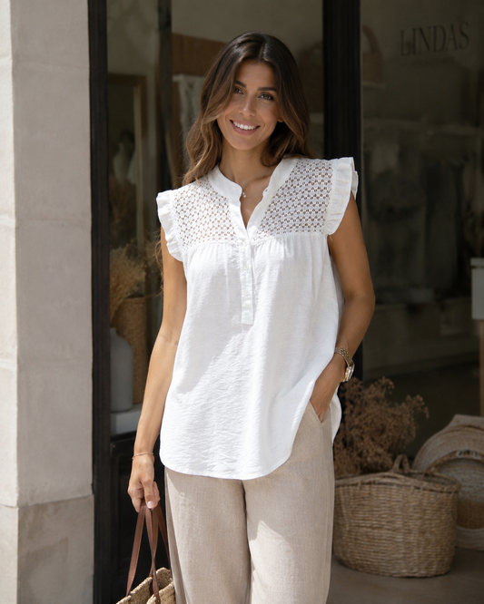 BLUSA TROQUE-BLANCA