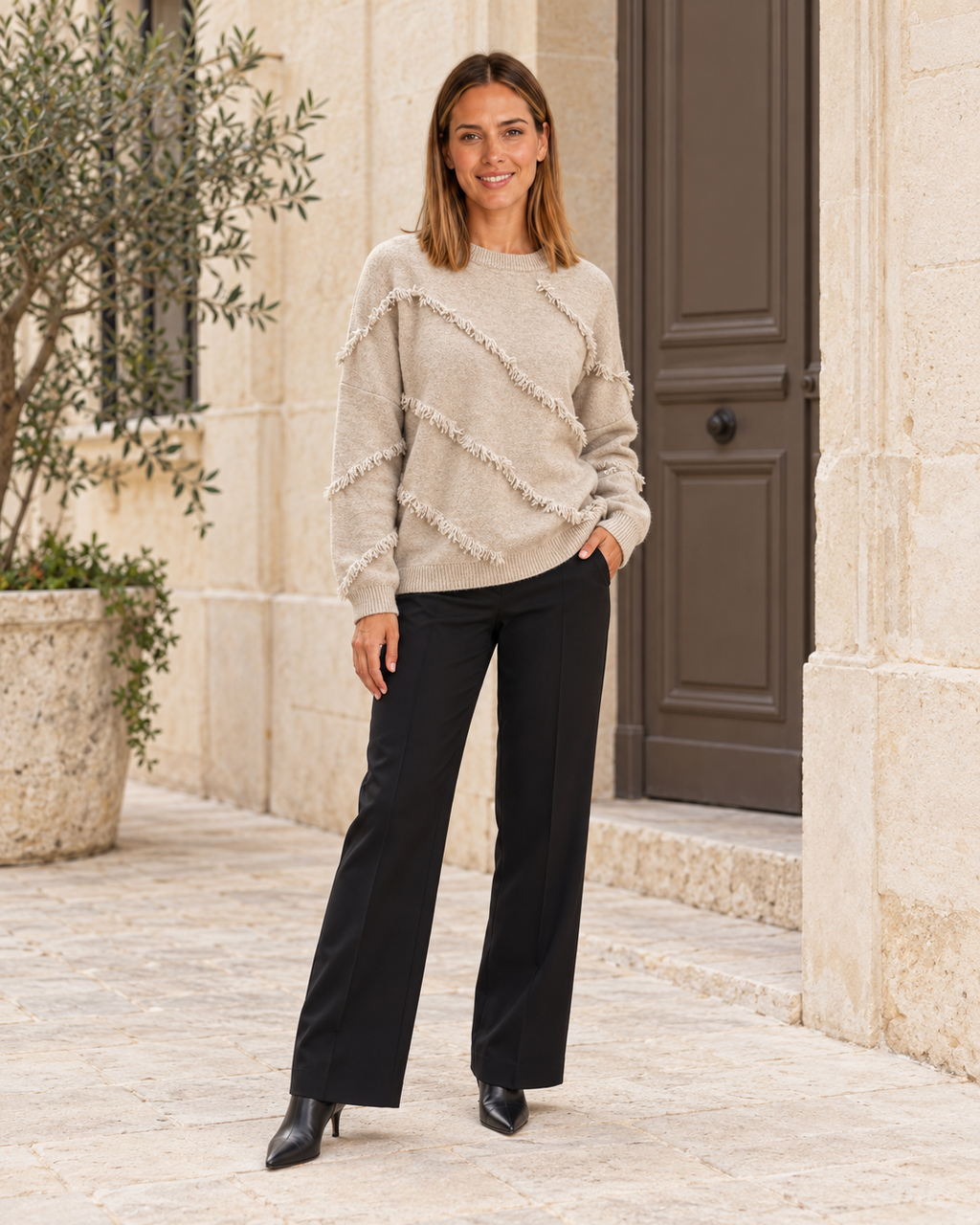 JERSEY  FLECOS-BEIGE