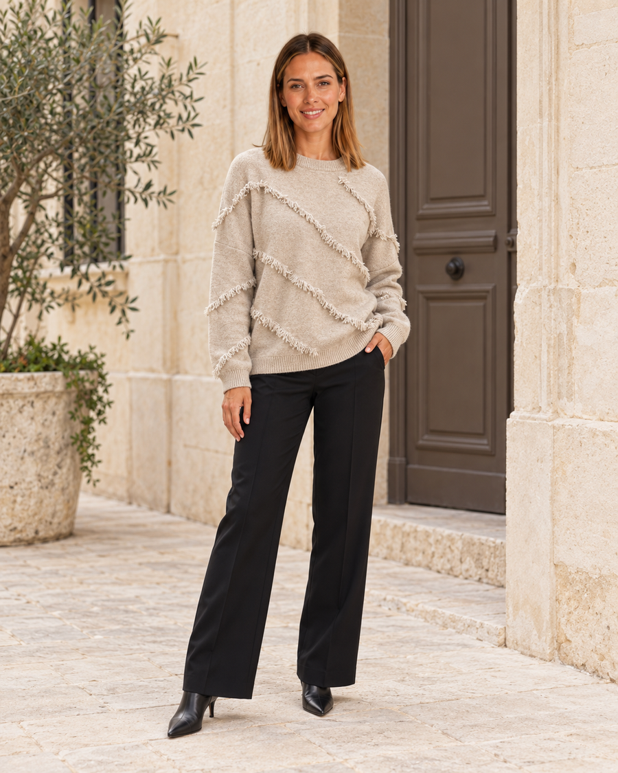 JERSEY  FLECOS-BEIGE