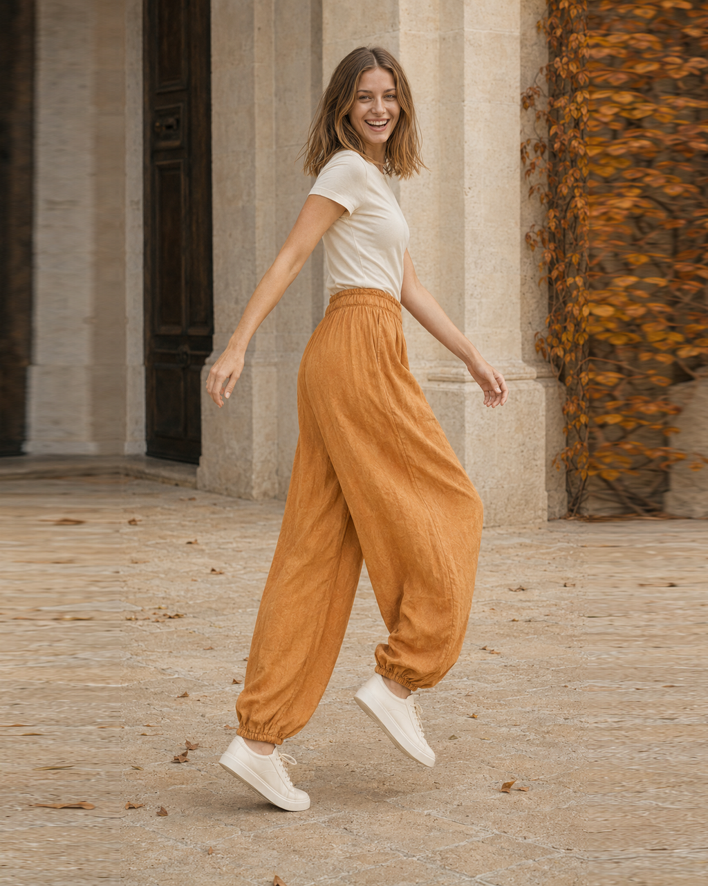 PANTALÓN JAPO-NARANJA