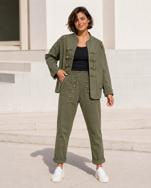 BLAZER ALGODÓN-VERDE
