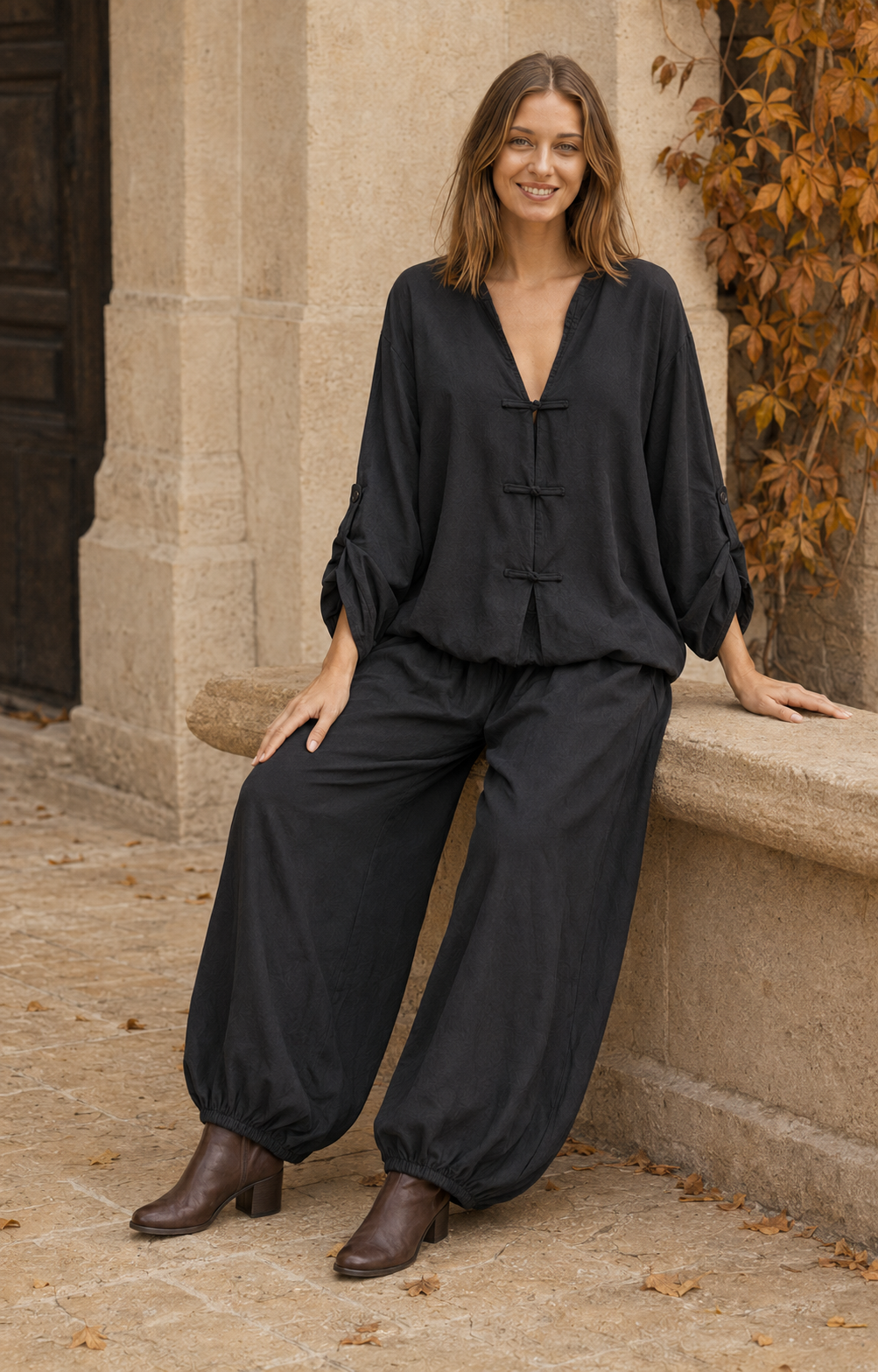 BLUSA JAPO-NEGRA