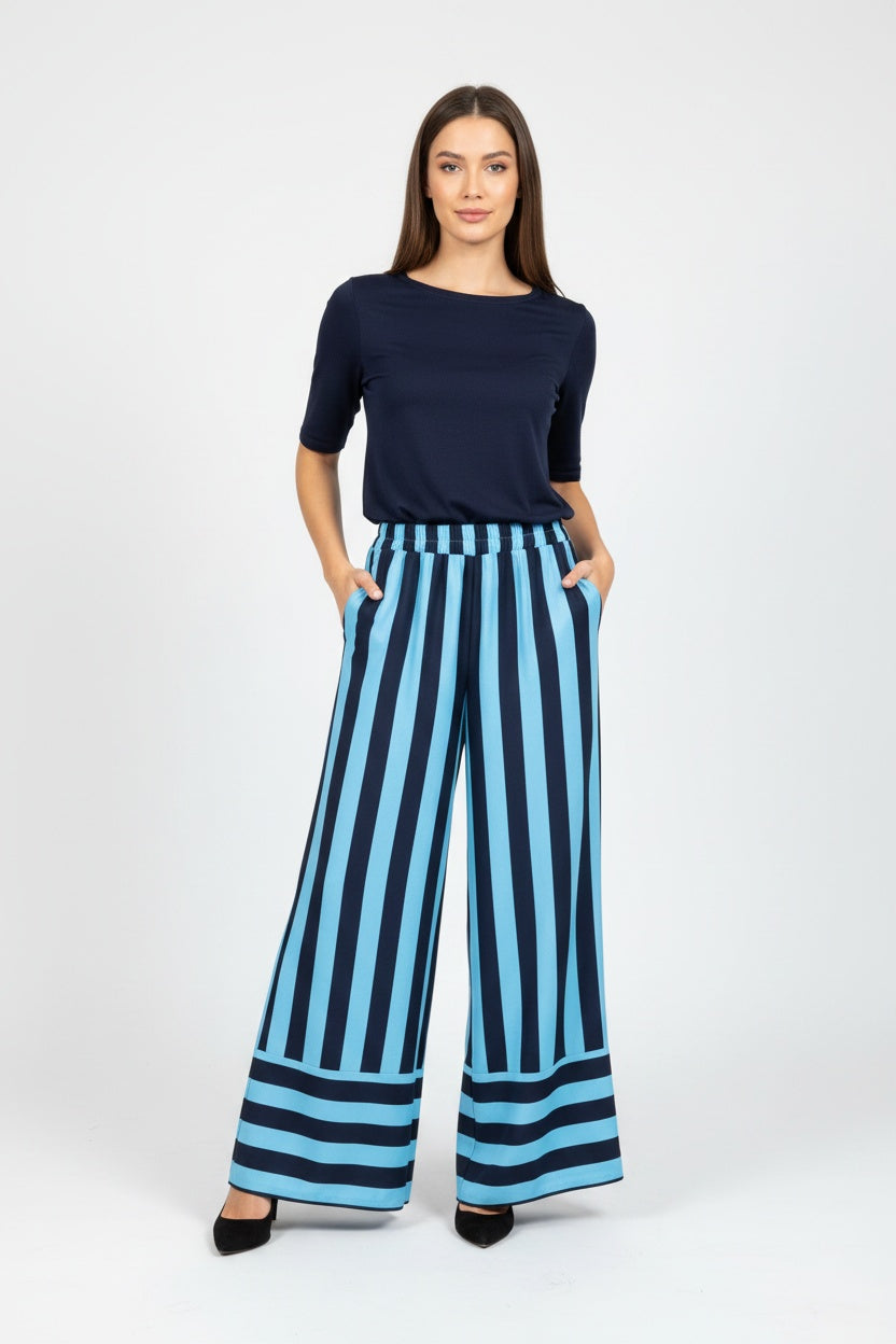 PANTALÓN  RAYAS-AZUL