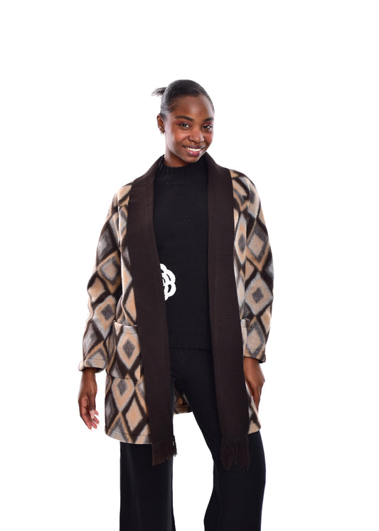 CHAQUETA DE LANA-BEIGE