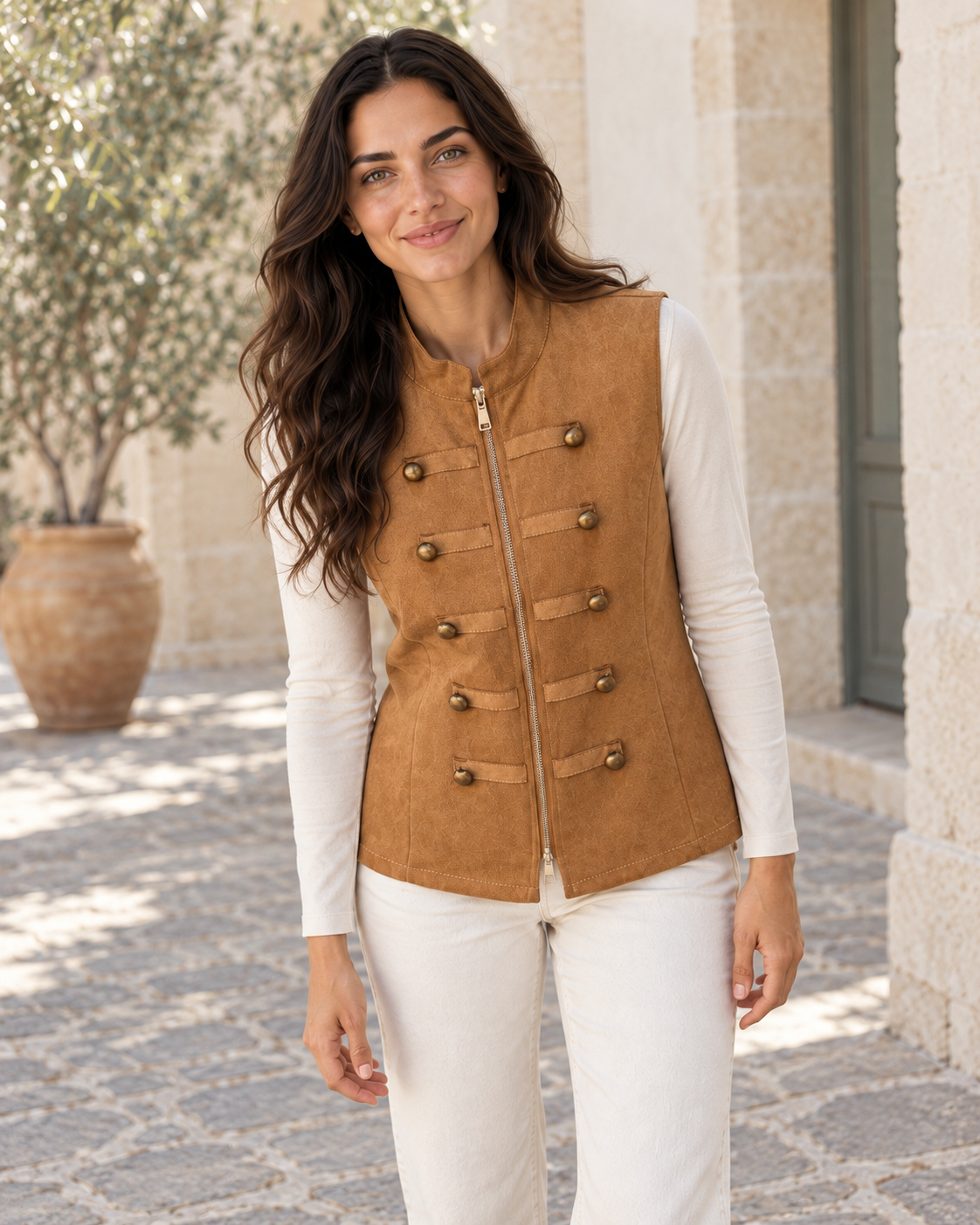 CHALECO ANTELINA-CAMEL