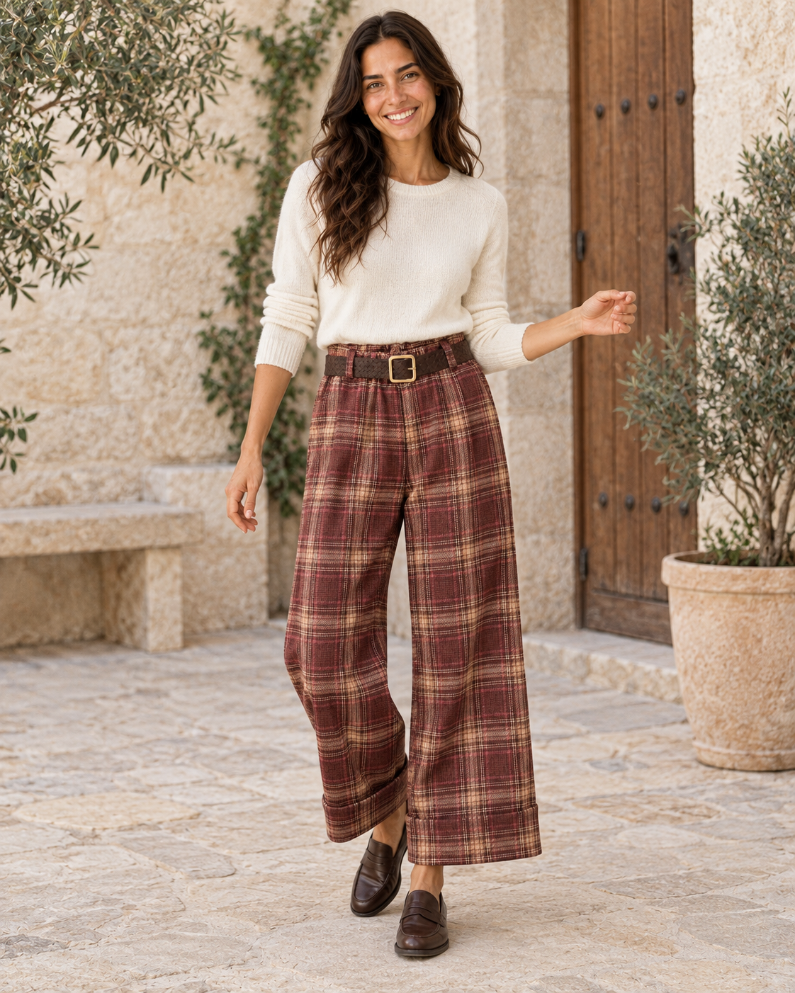 PANTALÓN CUADROS - BUGANVILLA