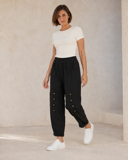 PANTALÓN BOTONES B-NEGRO