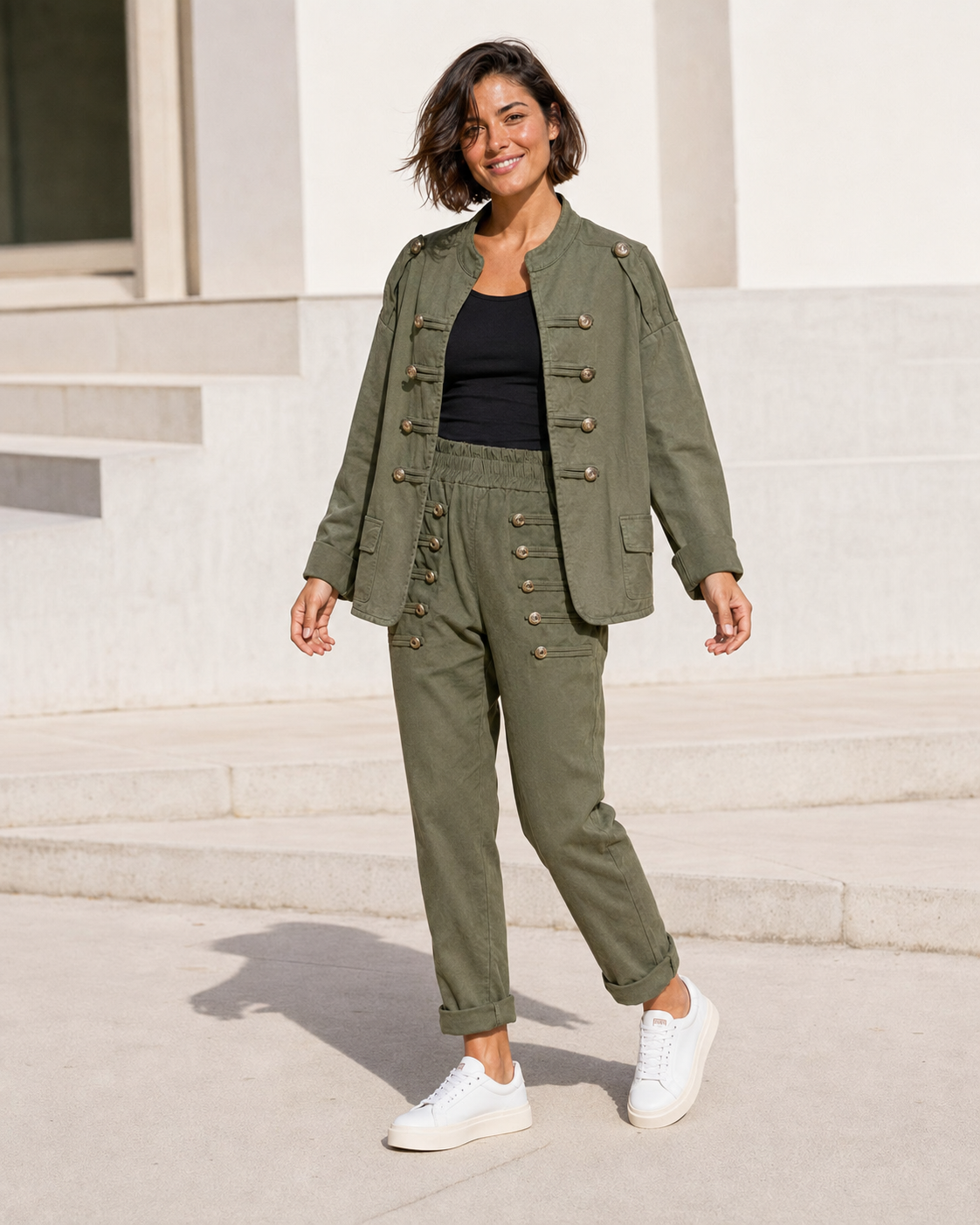 BLAZER ALGODÓN-VERDE