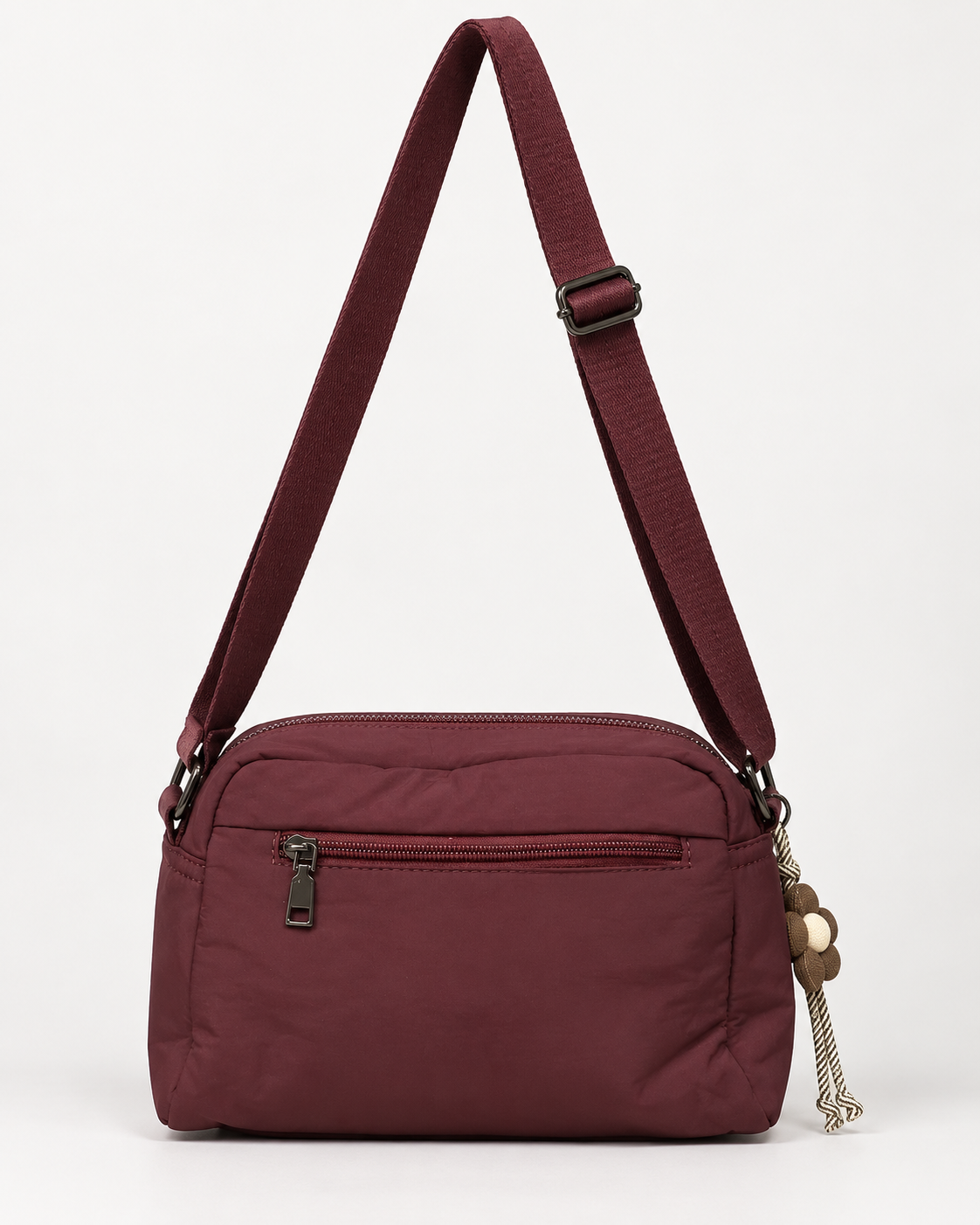 BOLSO BANDOLERA FLOWER- GRANATE