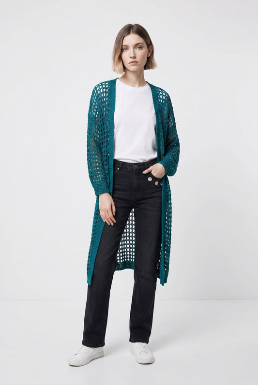 CHAQUETA CALADA-AZUL