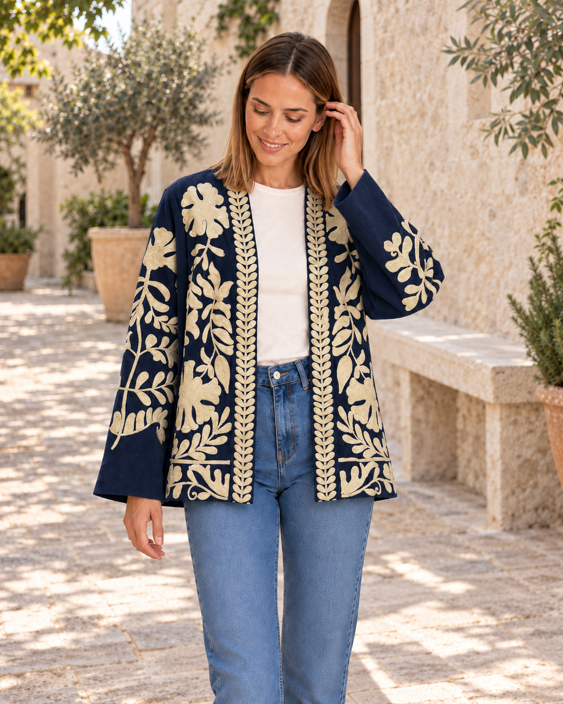CHAQUETA PANA-AZUL