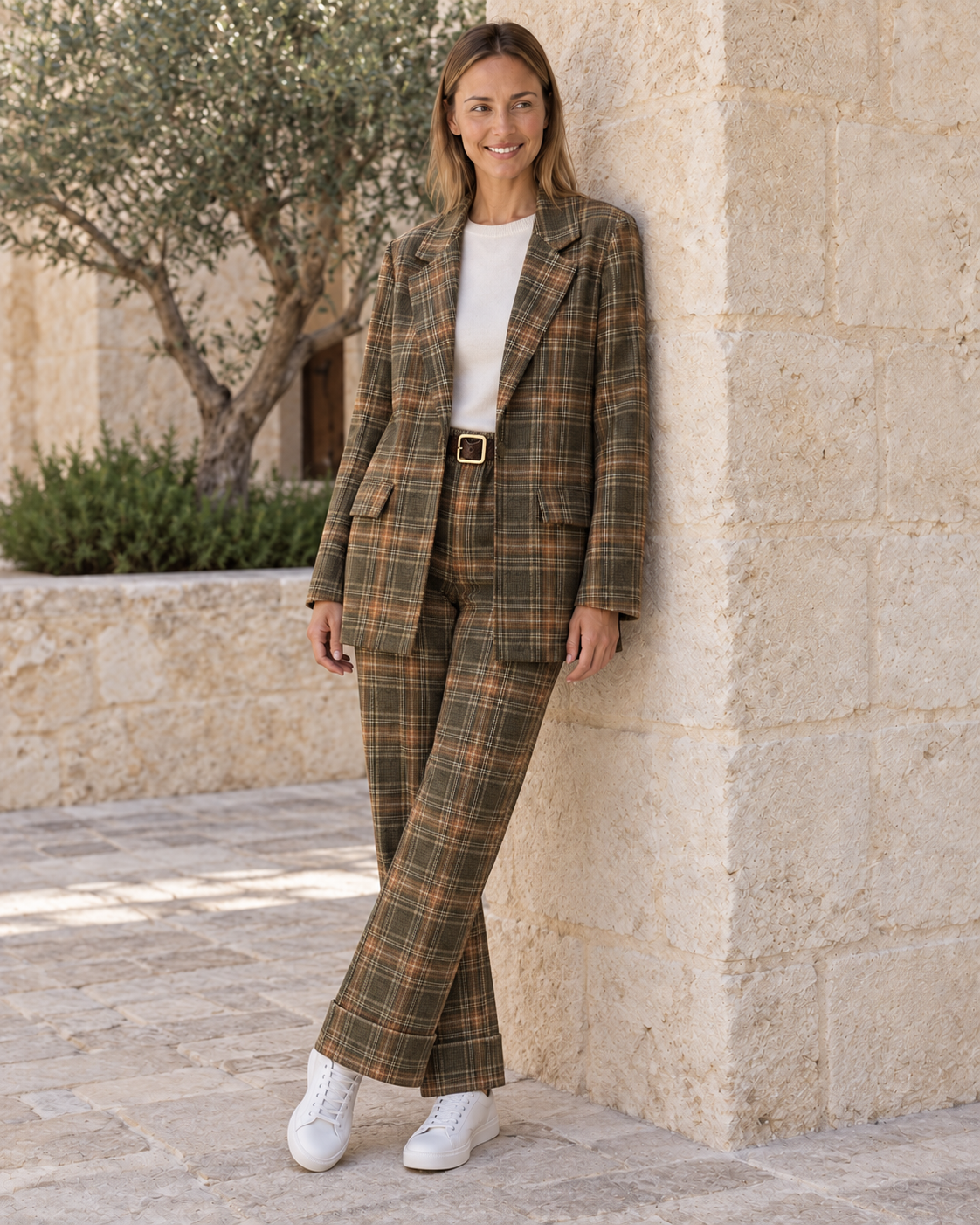 BLAZER CUADROS-VERDE