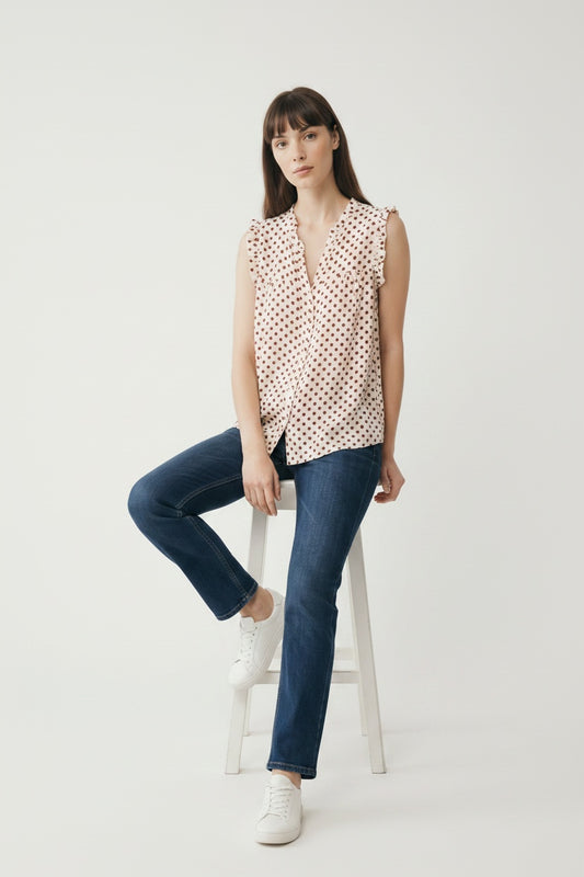 BLUSA TOPITOS- GRANATE