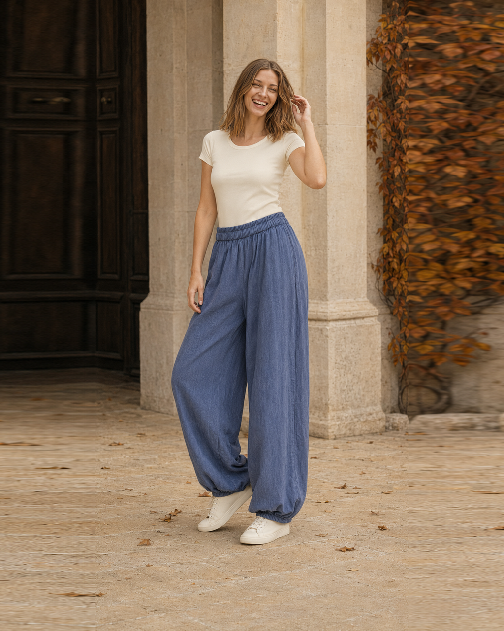 PANTALÓN JAPO-AZUL