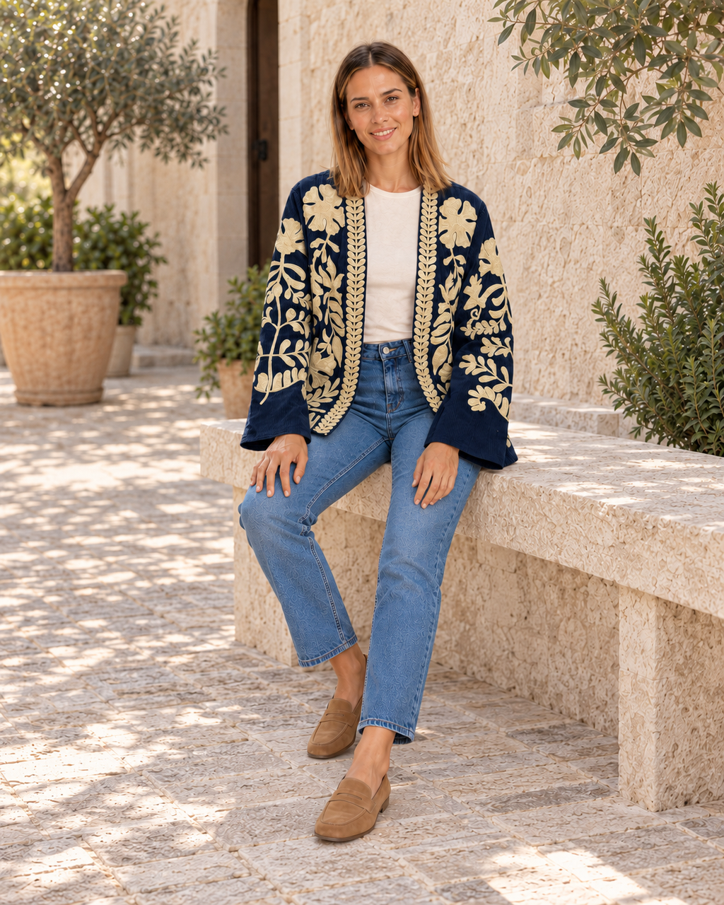 CHAQUETA PANA-AZUL