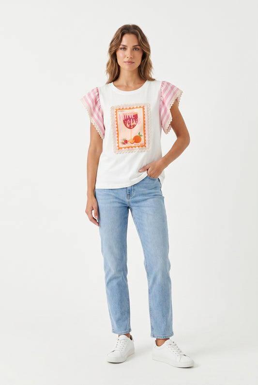 CAMISETA OUS-WINE